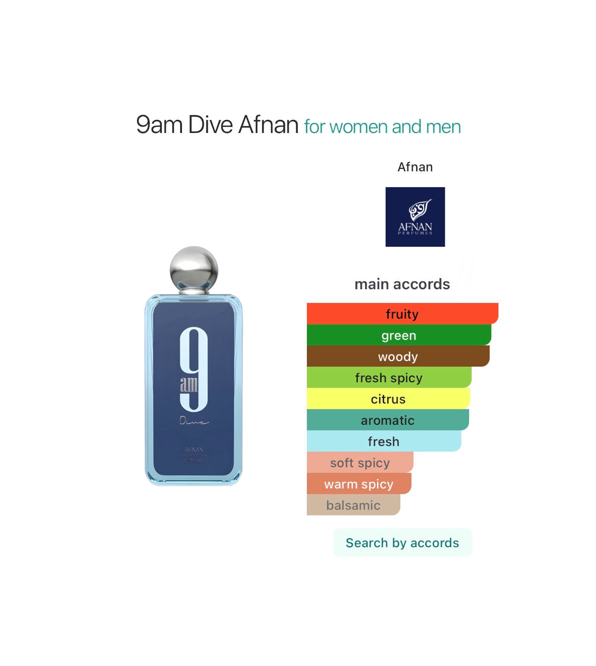 Afnan 9am Dive Eau de Parfum for Women & Men