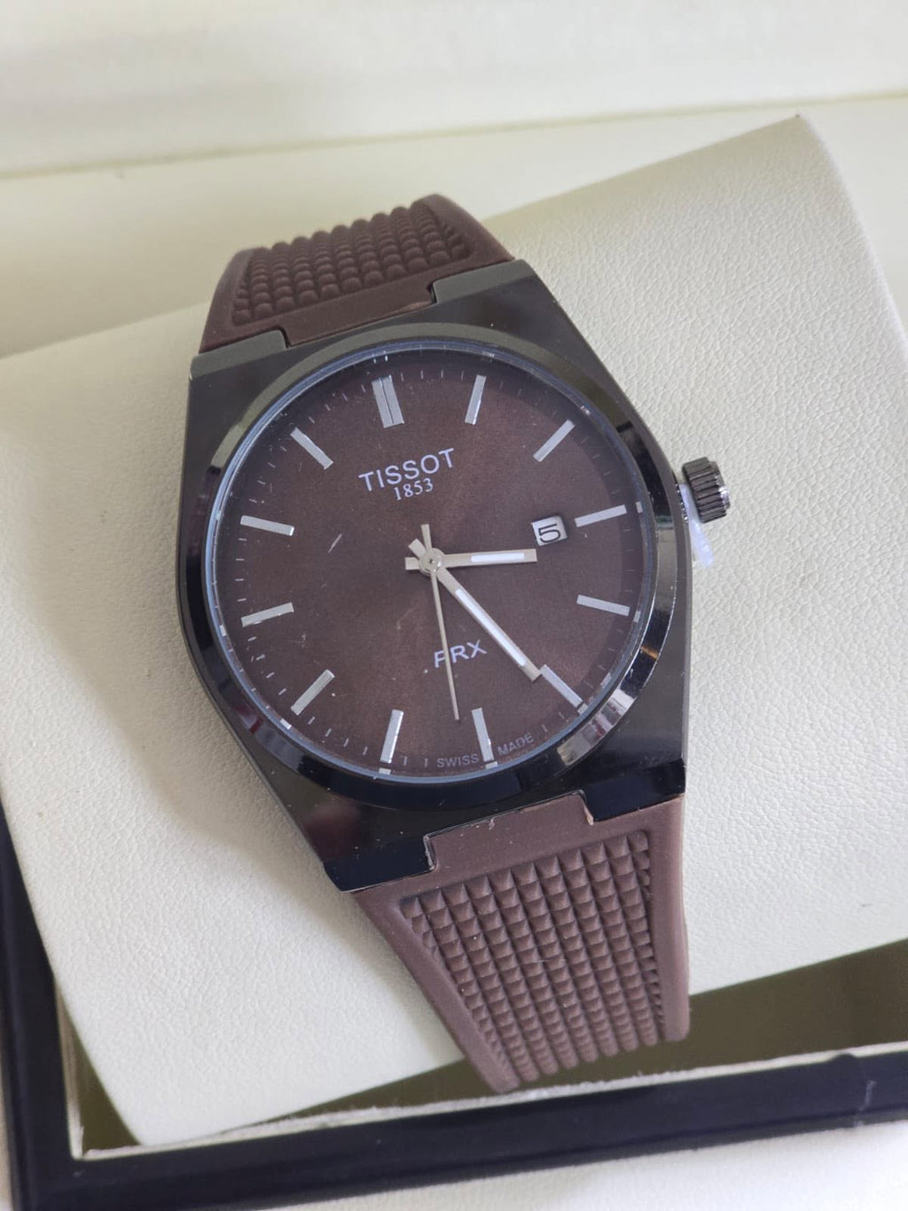 TISSOT PRX SILICONE CHOCOLATE 42 MM