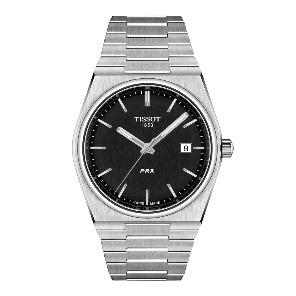 Tissot PRX Black Dial Watch 40mm - | PERVARA