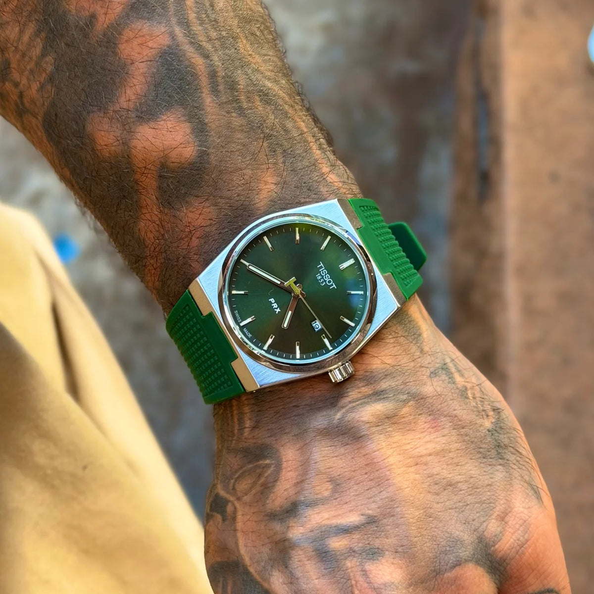 Tissot PRX Silicone Green 42 MM