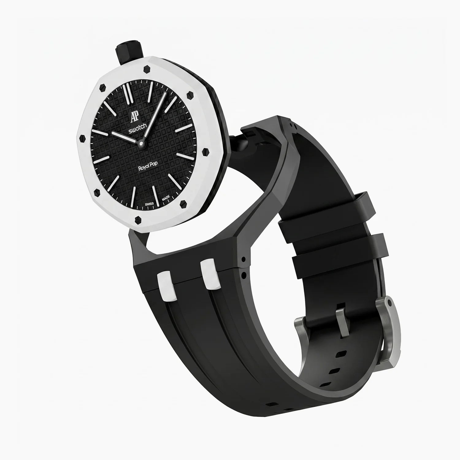 AP X Swatch Royal Pop Ocho Negro – Rubber Strap & Case