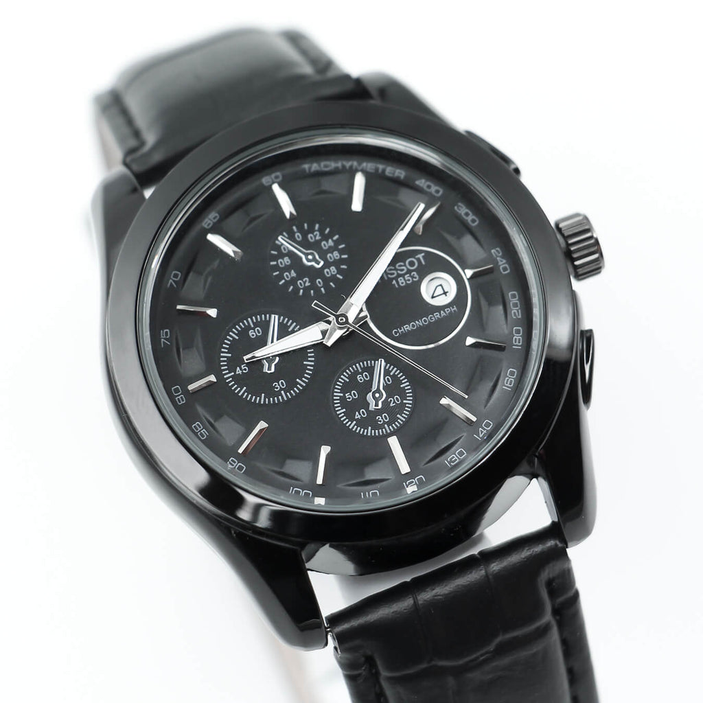 Tissot Leather Dial Black