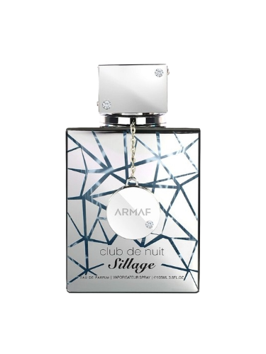 Armaf Sillage Club de Nuit perfume bottle with geometric design