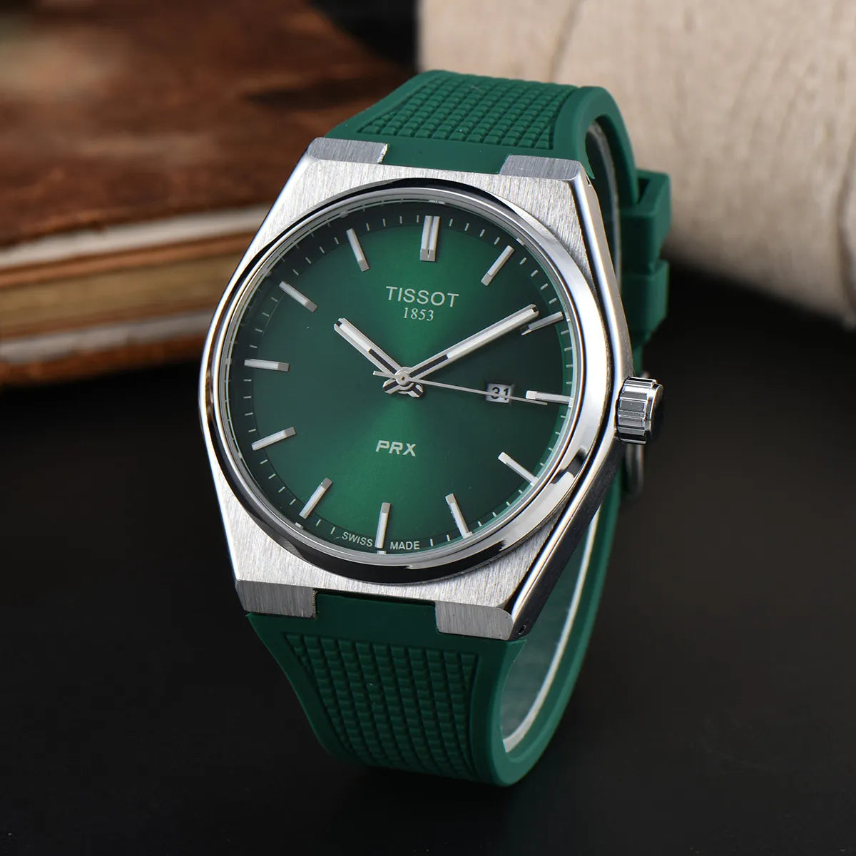 Tissot PRX Silicone Green 42 MM