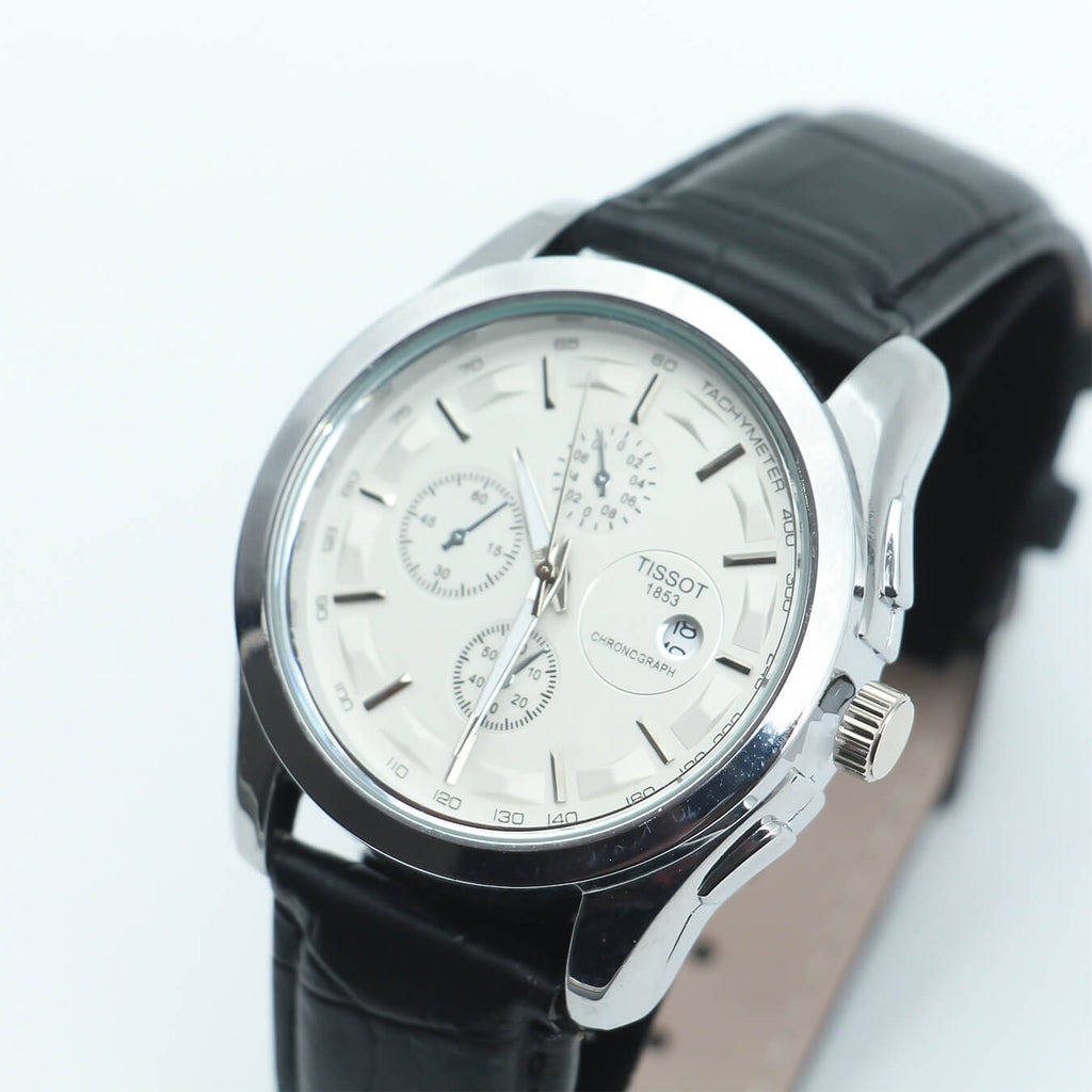 Tissot Leather Dial White