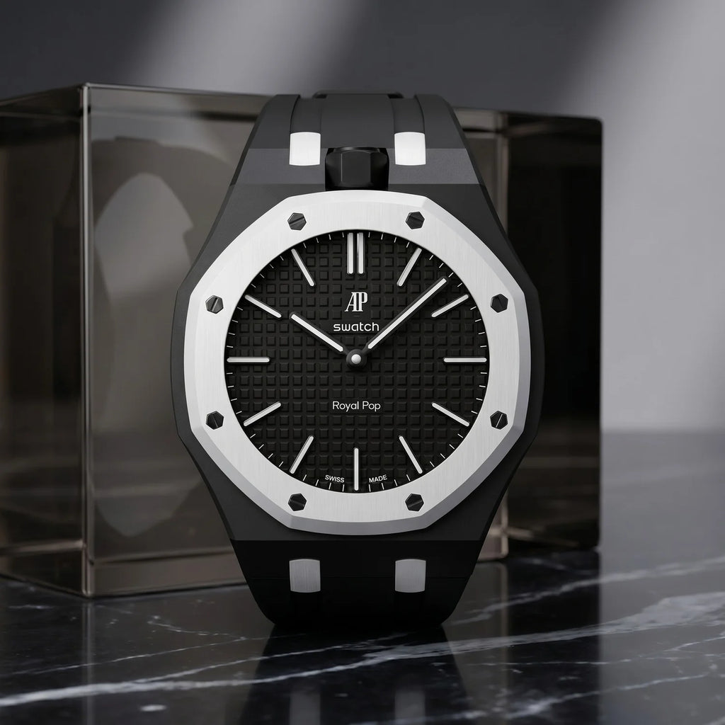 AP X Swatch Royal Pop Ocho Negro – Rubber Strap & Case