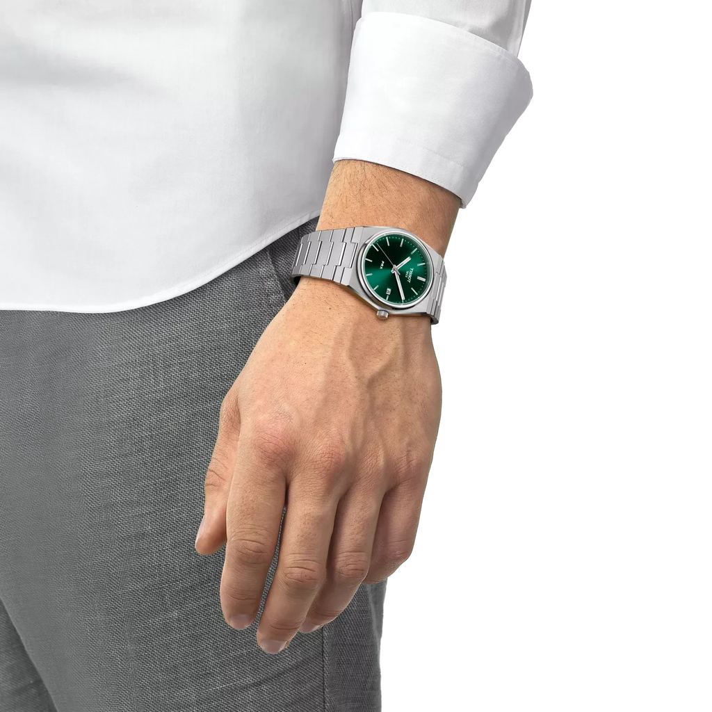Tissot PRX Green Dial Watch 40mm - | PERVARA