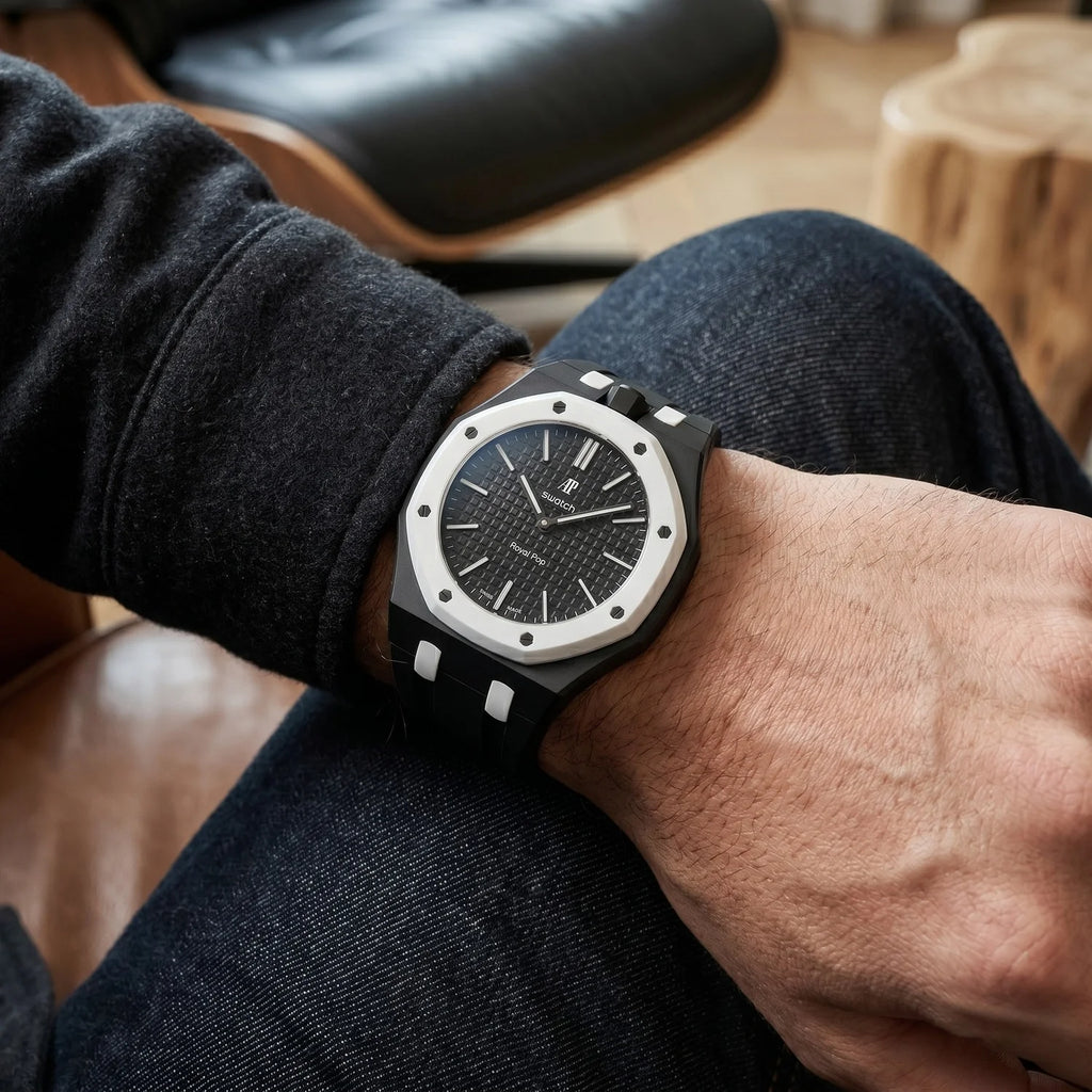 AP X Swatch Royal Pop Ocho Negro – Rubber Strap & Case