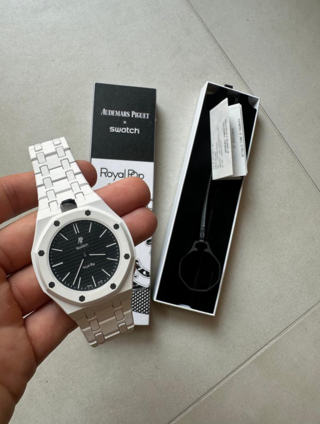 Audemars Piguet & Swatch White and Black
