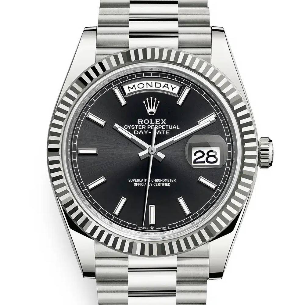 Rolex Day-Date 40 – Fluted Bezel & Platinum President Bracelet