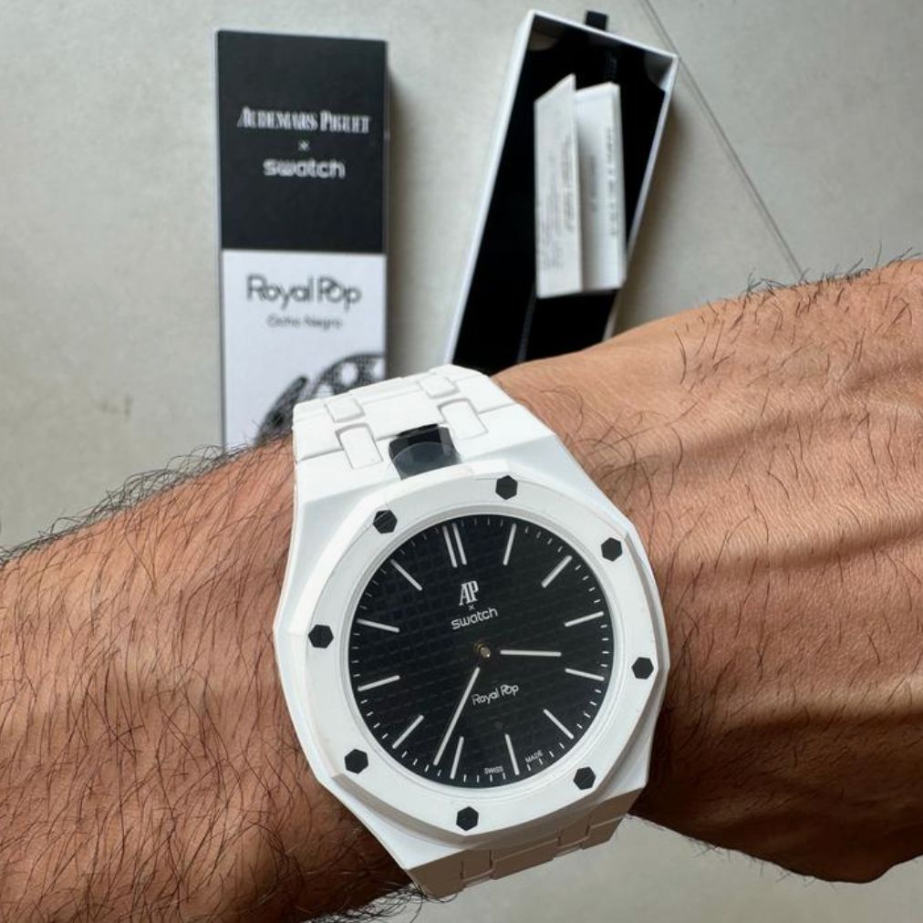 Audemars Piguet & Swatch White and Black