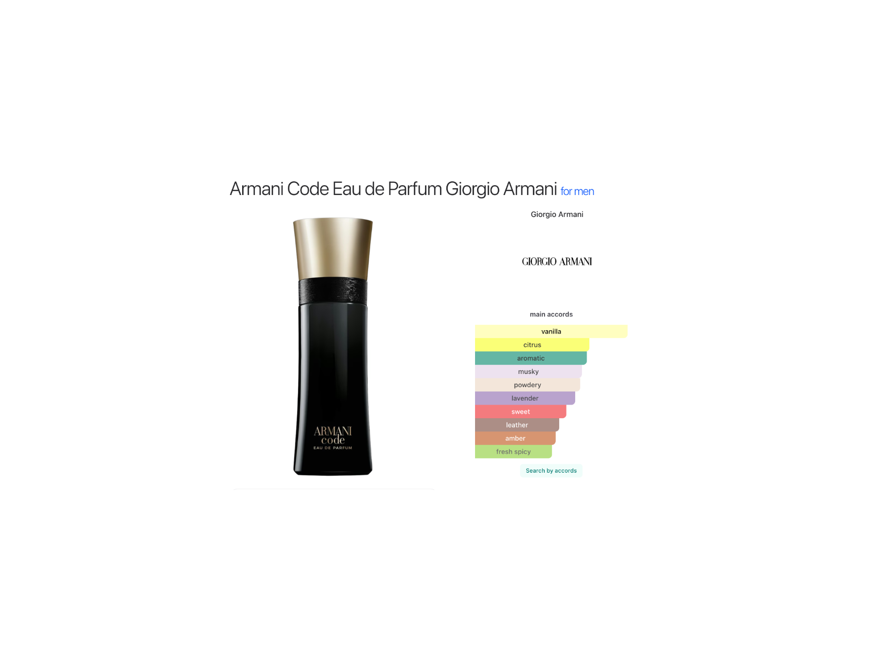 Armani Code Eau de Parfum – Giorgio Armani pour Homme