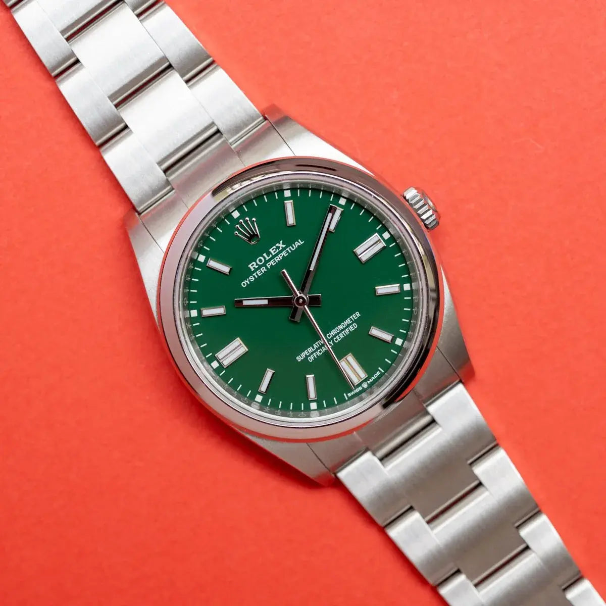Rolex Oyster Perpetual Vert - Mouvement Automatique