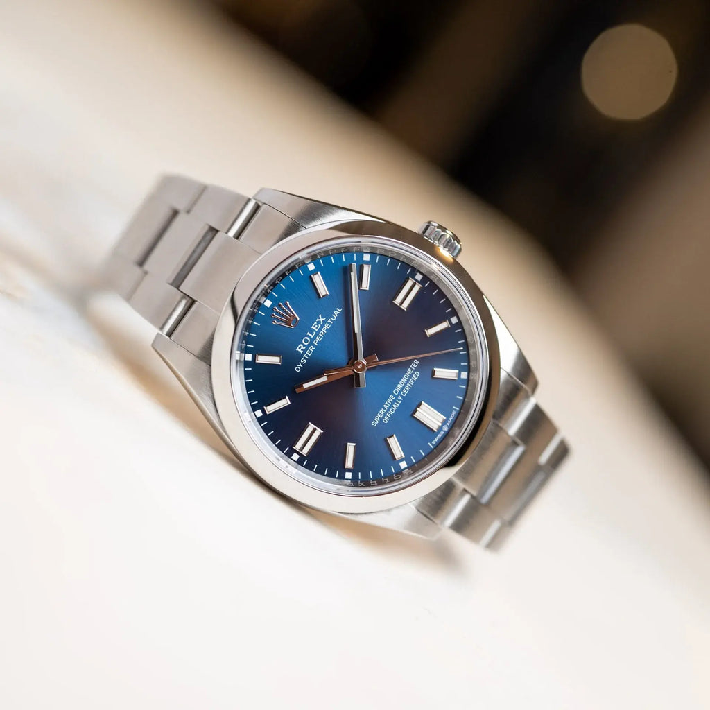 Rolex Oyster Perpetual Bleu - Mouvement Automatique