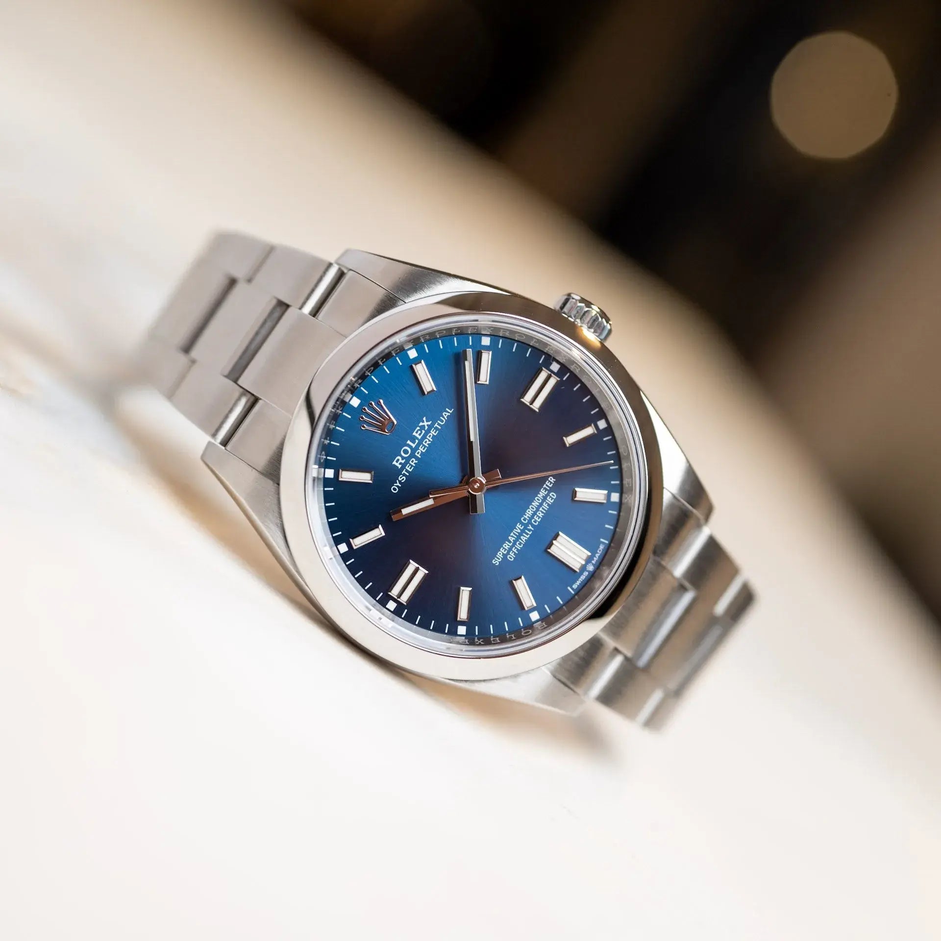 Rolex Oyster Perpetual Bleu - Mouvement Automatique