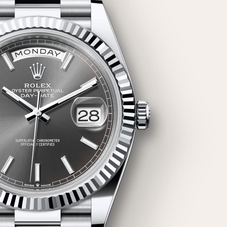 Rolex Day-Date 40 – Fluted Bezel & Platinum President Bracelet