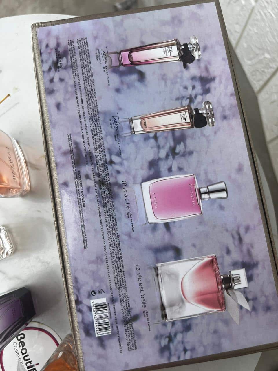 Lancôme Set 4 x 30ml EDPs – Trésor x2, Miracle & La Vie Est Belle BNIB
