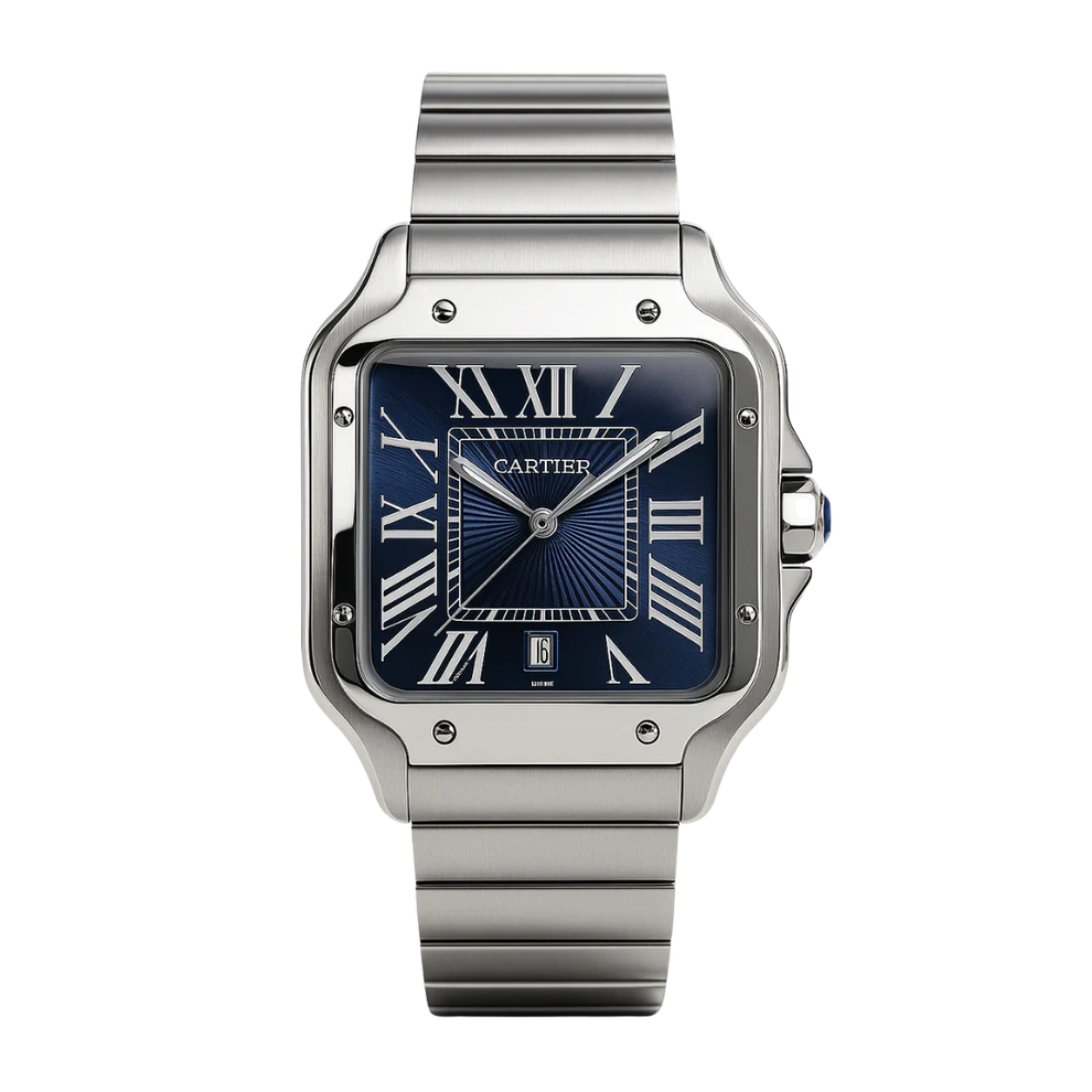 Cartier Santos Dial Blue