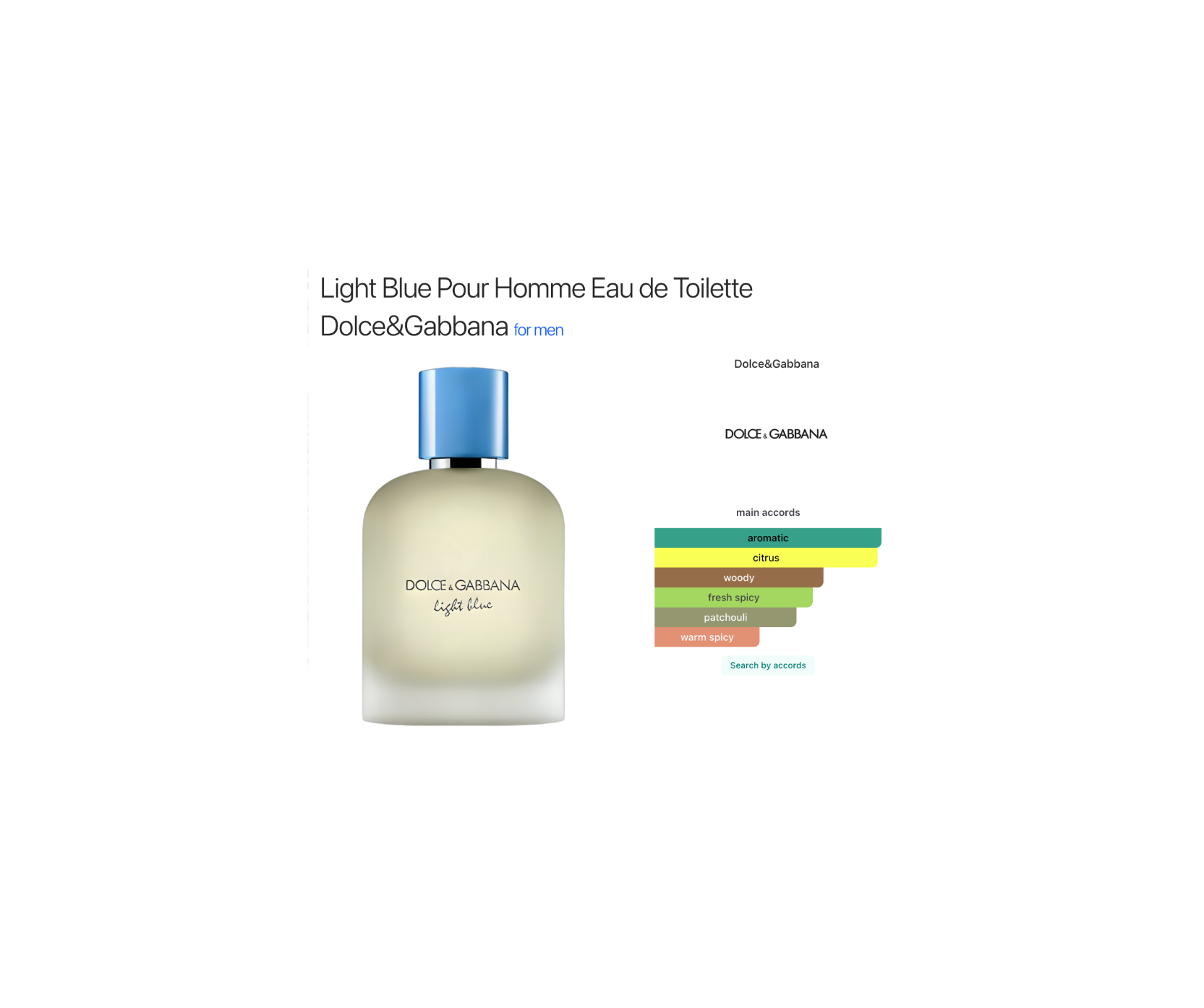 Dolce&Gabbana Light Blue Pour Homme Eau de Toilette