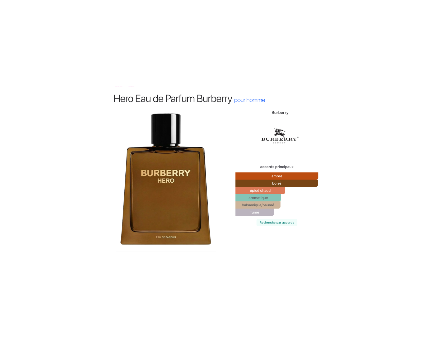 Burberry Hero Eau de Parfum 100ml