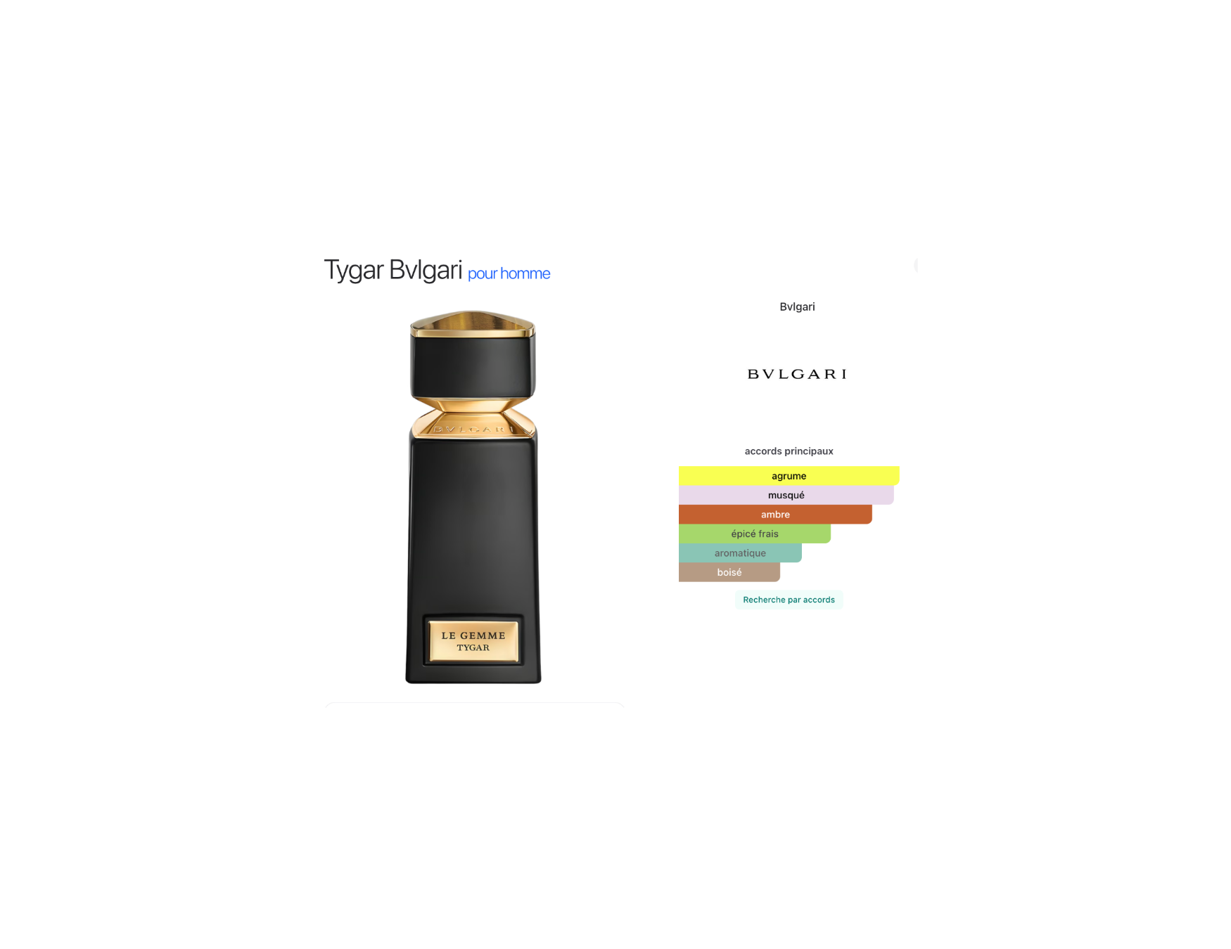 Bvlgari Tygar Pour Homme