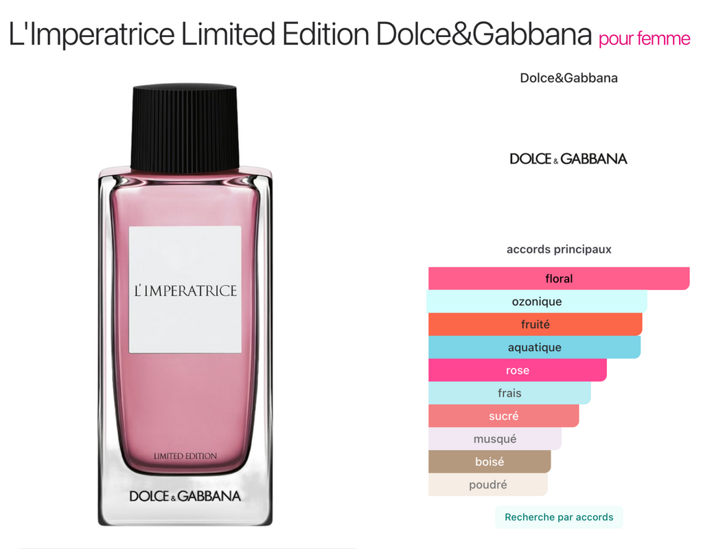 L'Imperatrice Limited Edition Dolce&Gabbana pour Femme