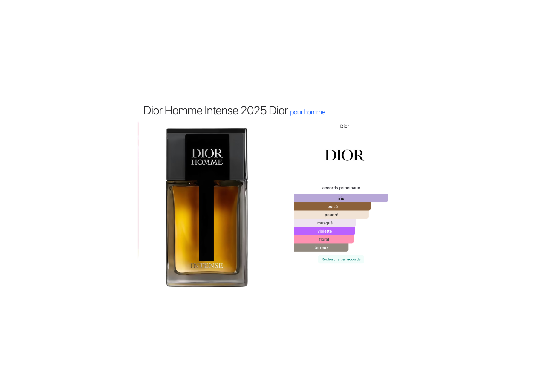 Dior Homme Intense 2025