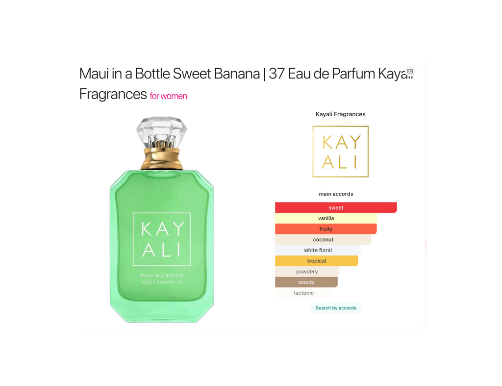 Maui in a Bottle Sweet Banana | 37 Eau de Parfum Kayali Fragrances