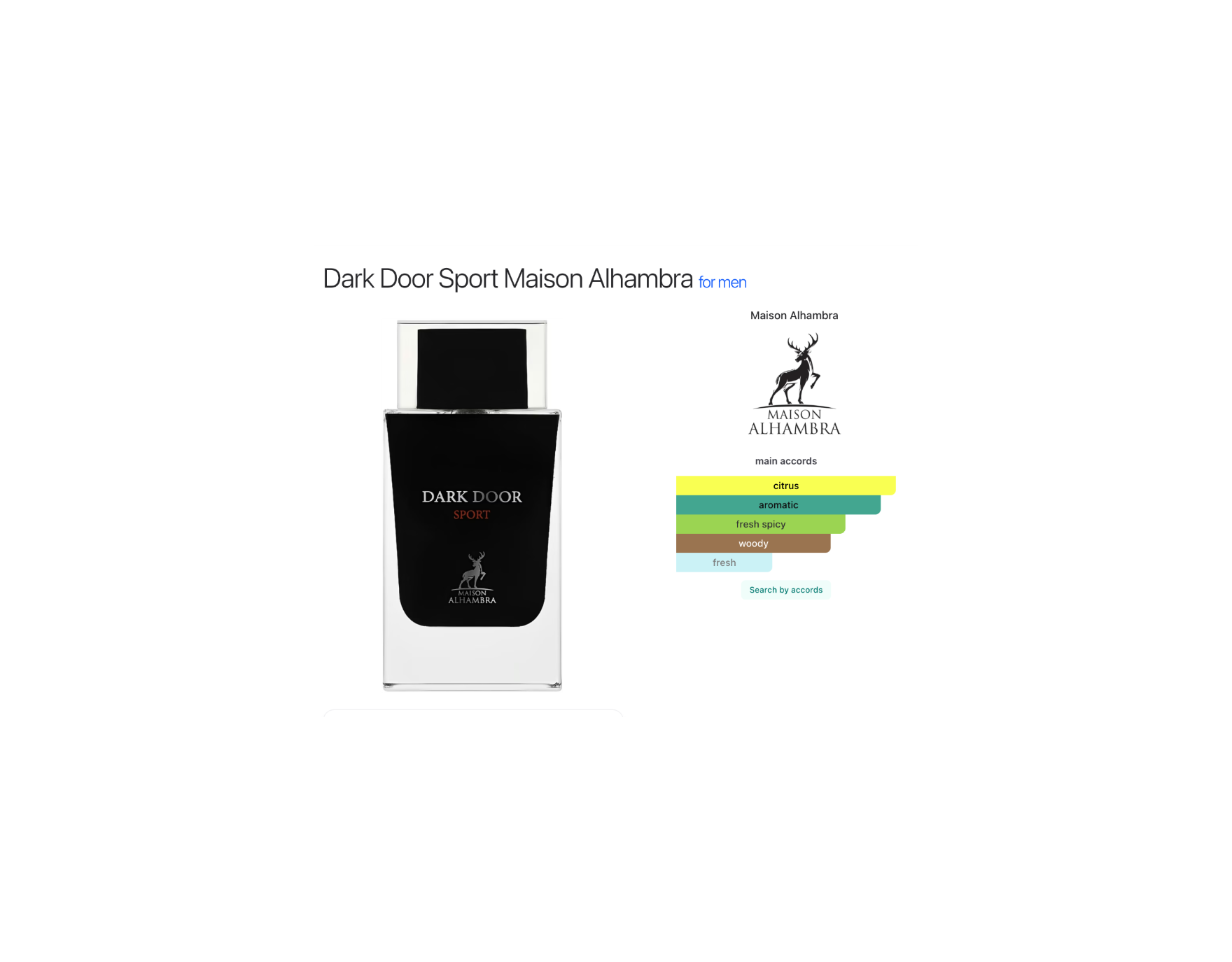Dark Door Sport – Maison Alhambra for Men