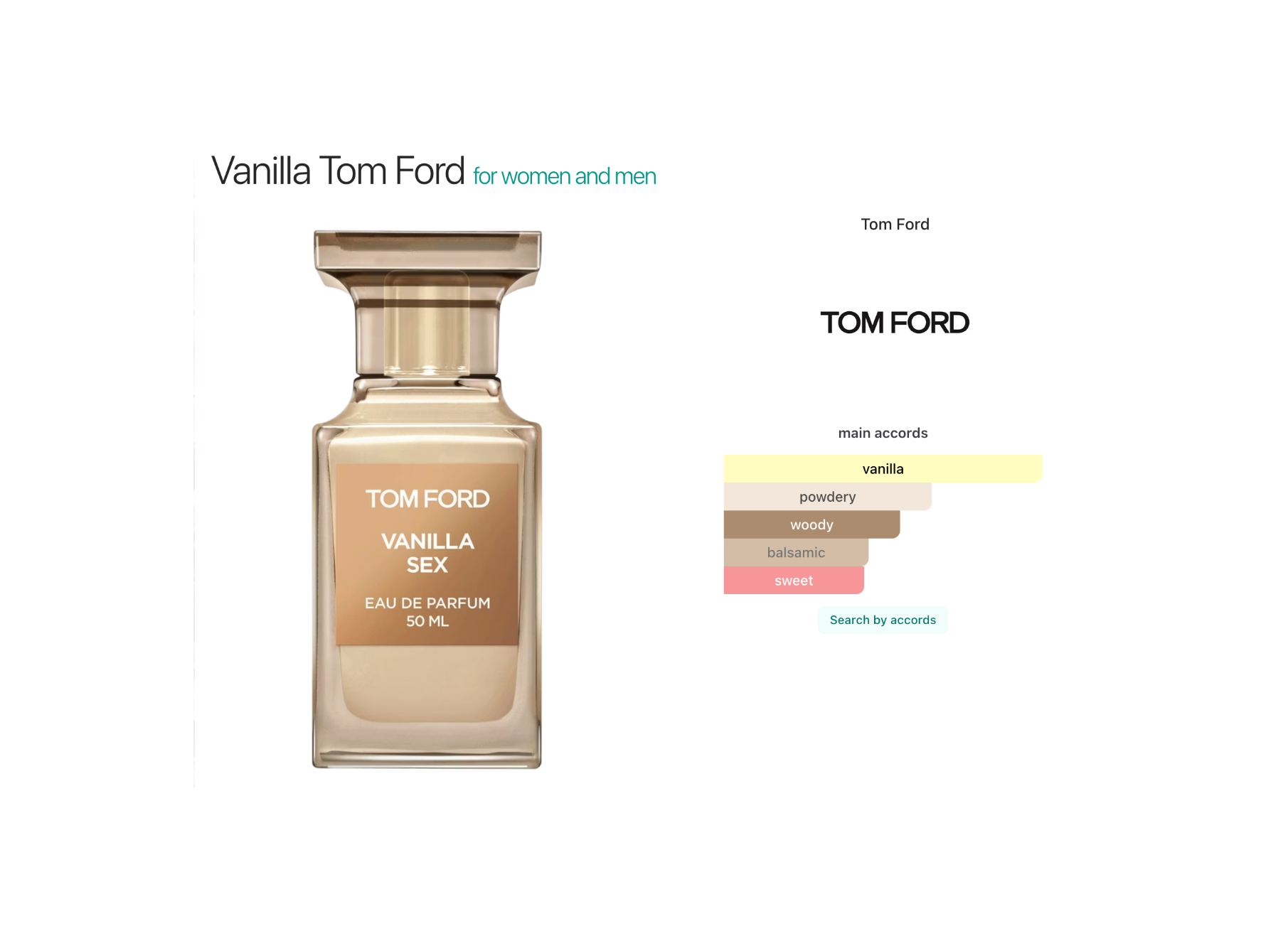 Tom Ford Vanilla sex unisex 100ML