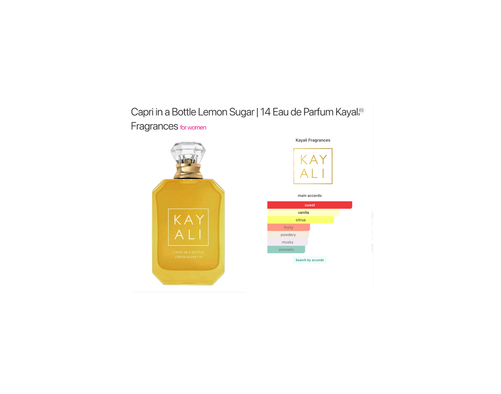 Kayali Fragrances – Capri in a Bottle Lemon Sugar | 14 Eau de Parfum 100ML
