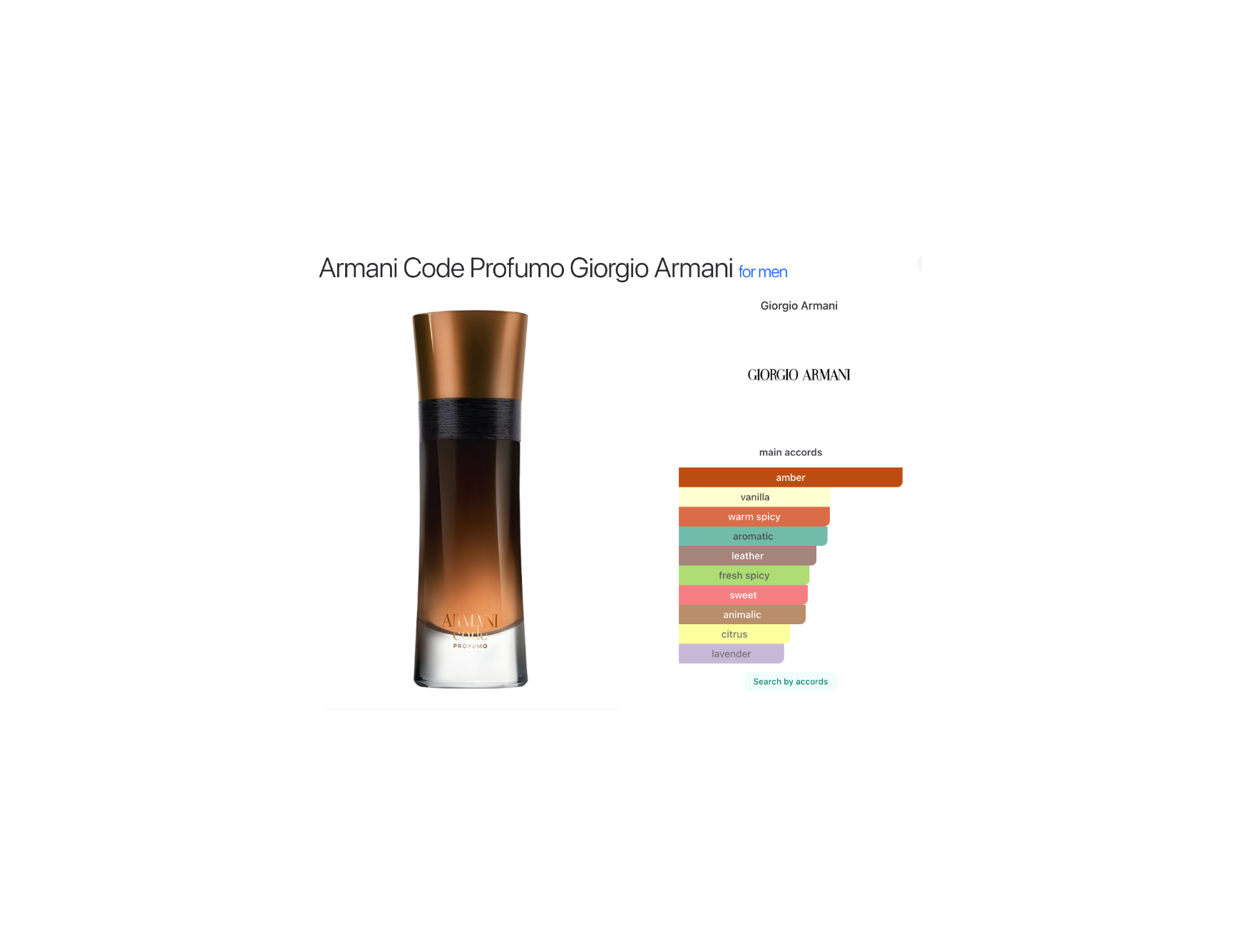 Armani Code Profumo – Giorgio Armani pour Homme