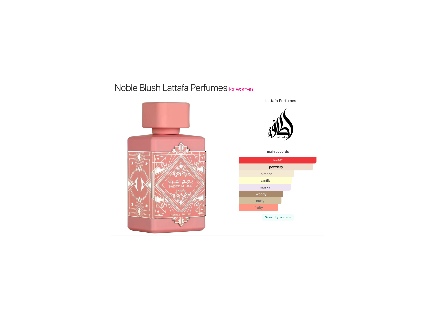 Noble Blush Lattafa Perfumes