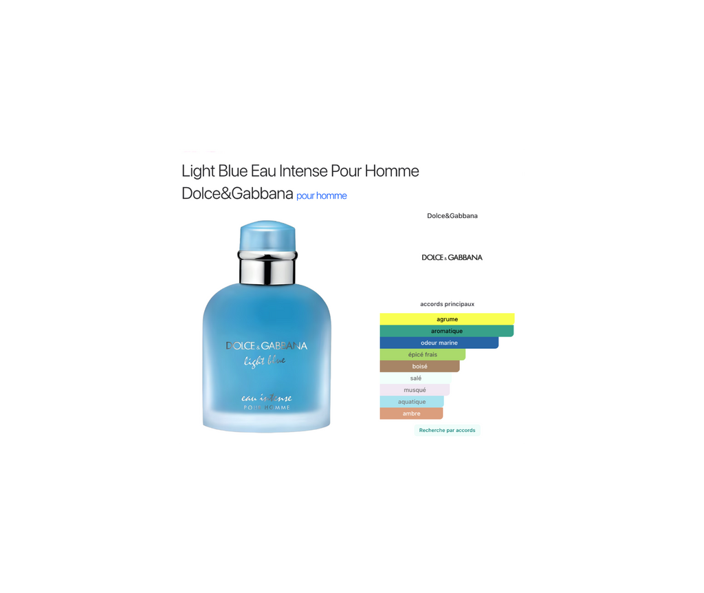 Dolce&Gabbana Light Blue Eau Intense Pour Homme