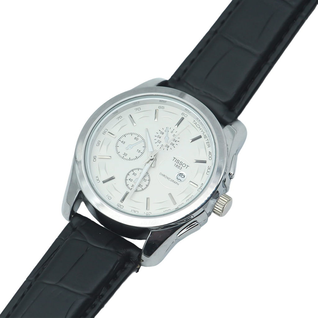Tissot Leather Dial White