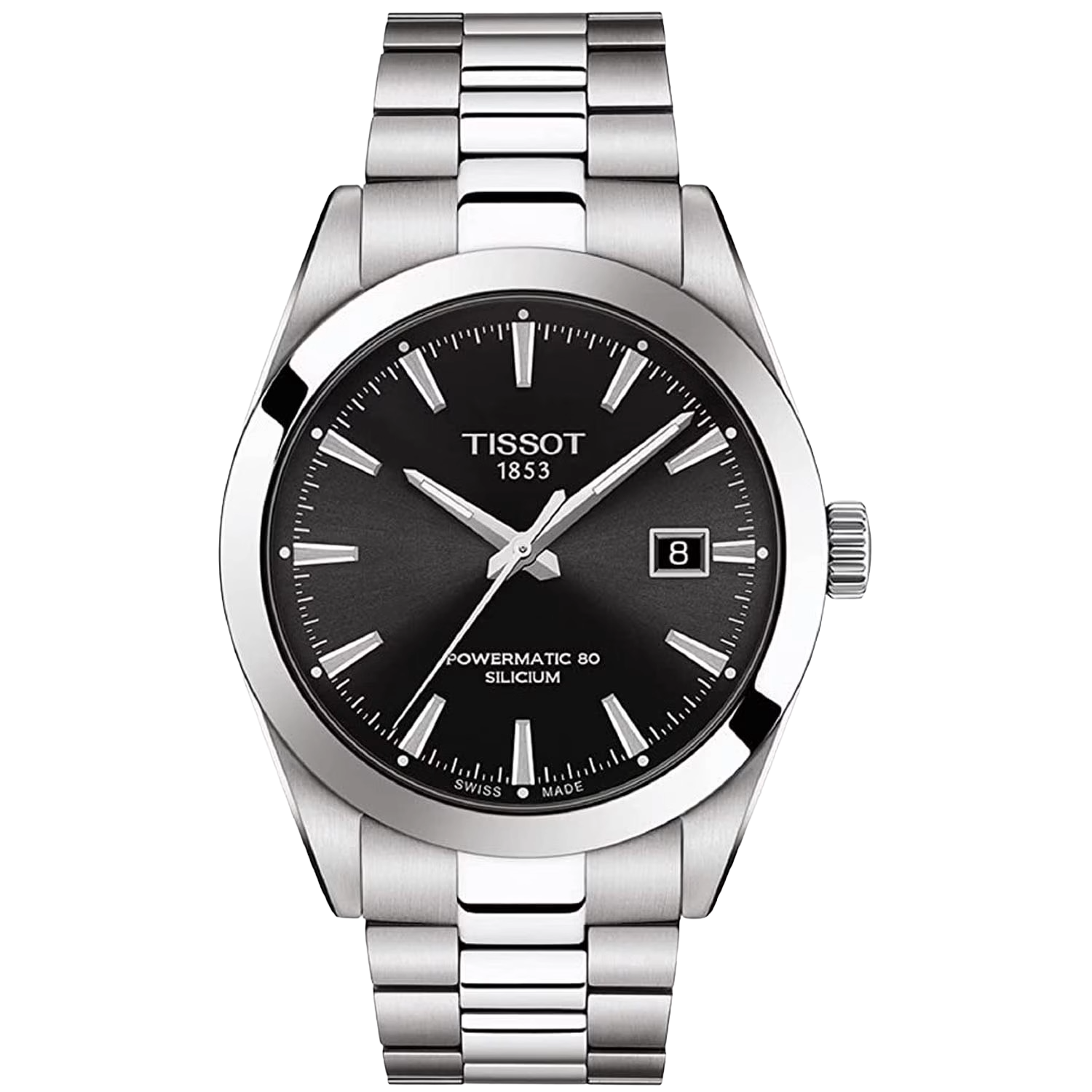 Tissot Men's Powermatic 80 Silicium Swiss Automatic Stainless Steel Dress Watch