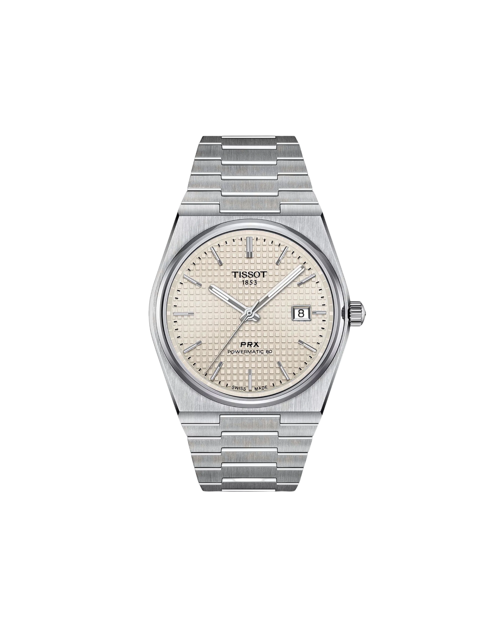 Tissot PRX White Dial Watch 40mm - | PERVARA