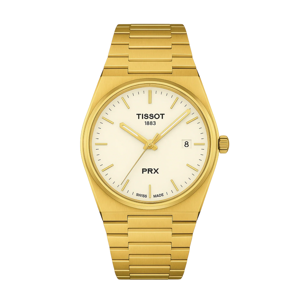Tissot PRX – White Dial Gold Edition