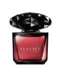 Versace Crystal Noir perfume bottle with black and red design