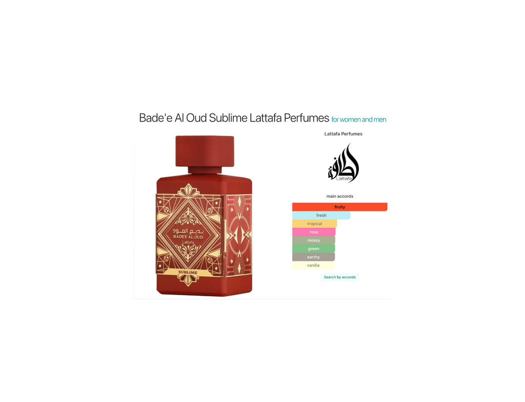 Bade'e Al Oud Sublime Lattafa Perfumes