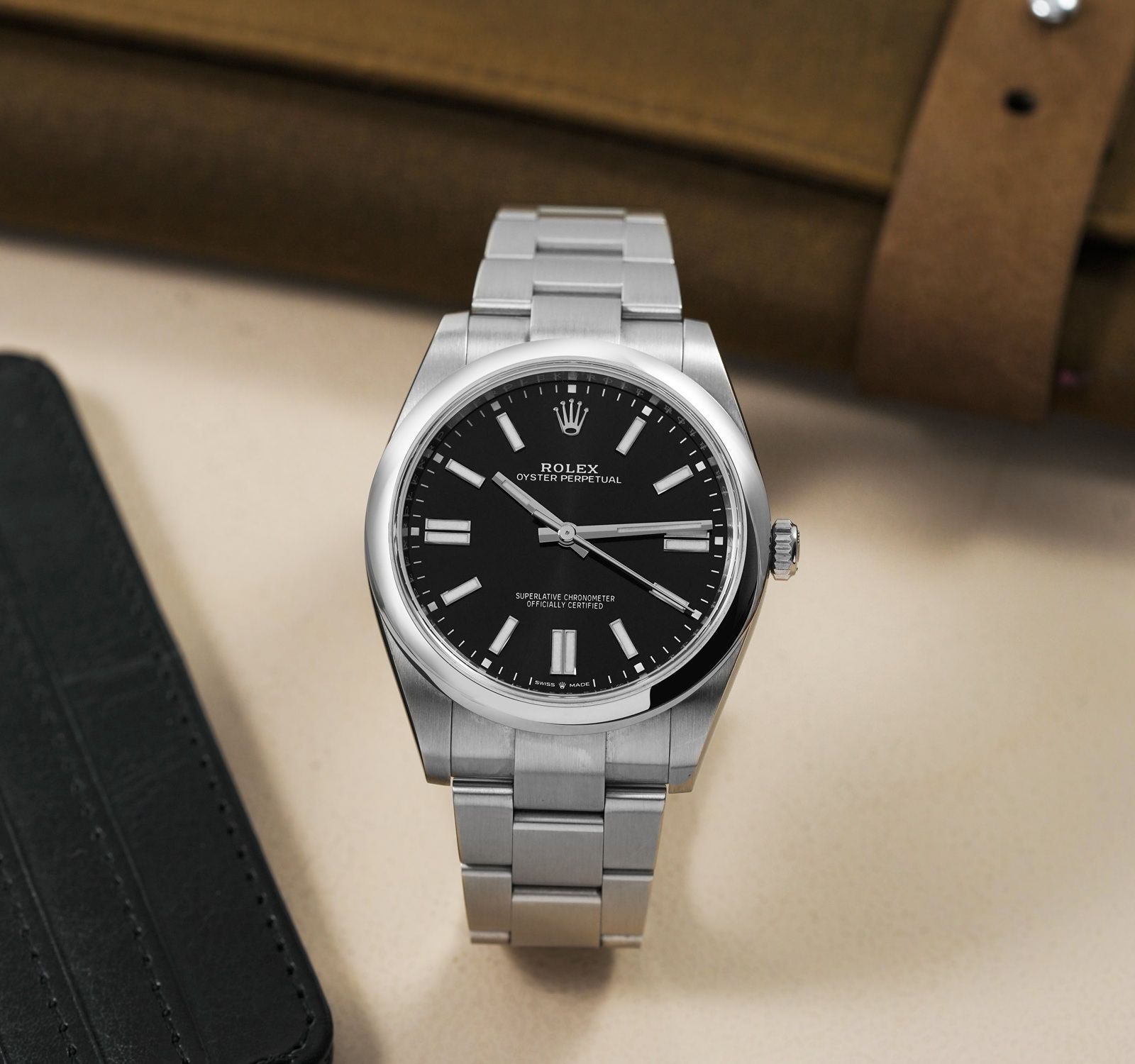 Rolex Oyster Perpetual Noir - Mouvement Automatique