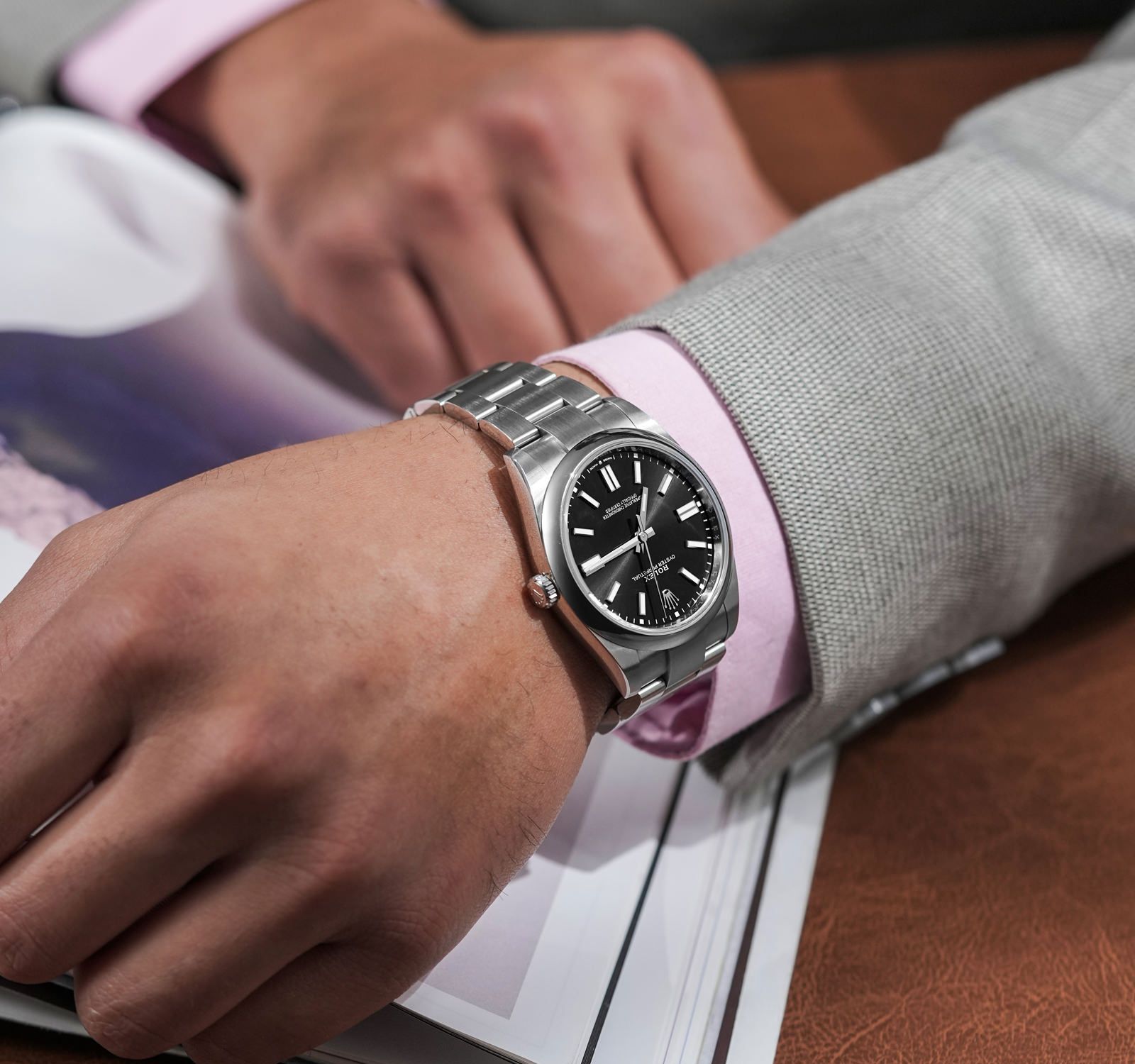 Rolex Oyster Perpetual Noir - Mouvement Automatique