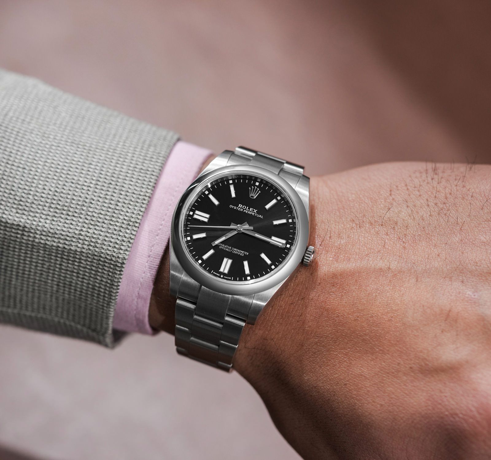 Rolex Oyster Perpetual Noir - Mouvement Automatique