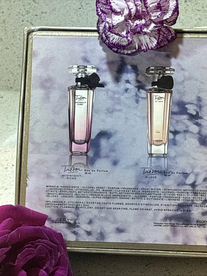 Lancôme Set 4 x 30ml EDPs – Trésor x2, Miracle & La Vie Est Belle BNIB