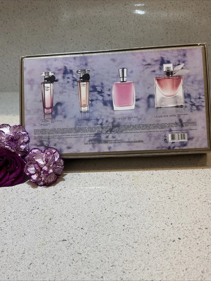 Lancôme Set 4 x 30ml EDPs – Trésor x2, Miracle & La Vie Est Belle BNIB